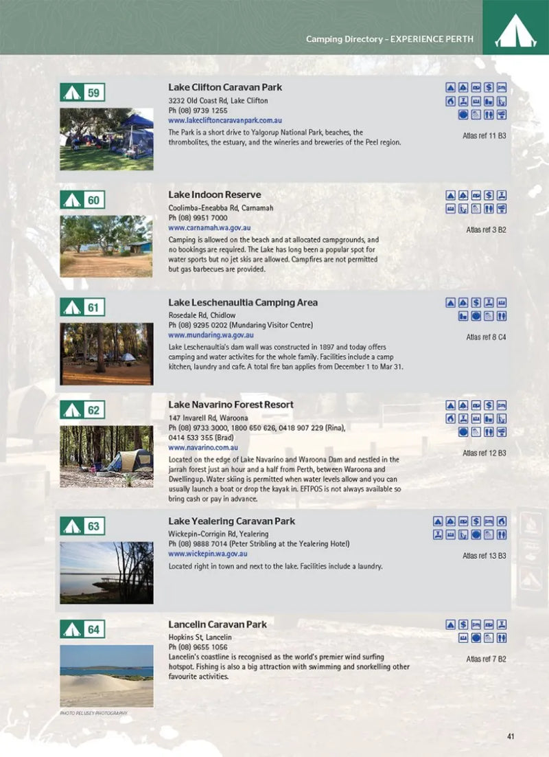 Hema 4WD + Camping Escapes Perth and the South West Travel Book (1st Edition) - Books