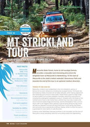 Informational page about Mt. Strickland Tour and 4WD treks close to Melbourne