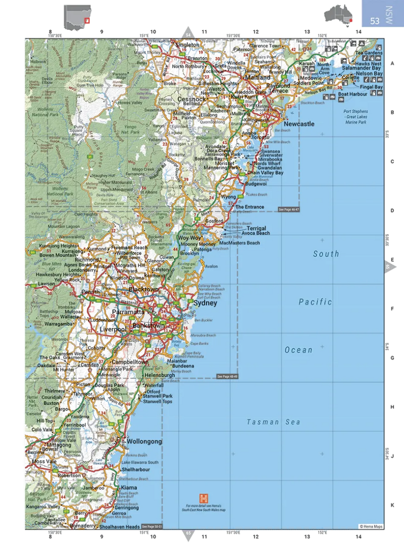 Hema Australia Road & 4WD Atlas Travel Book (12th Edition) - Books