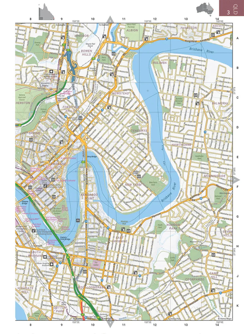Hema Australia Road & 4WD Atlas Travel Book (12th Edition) - Books