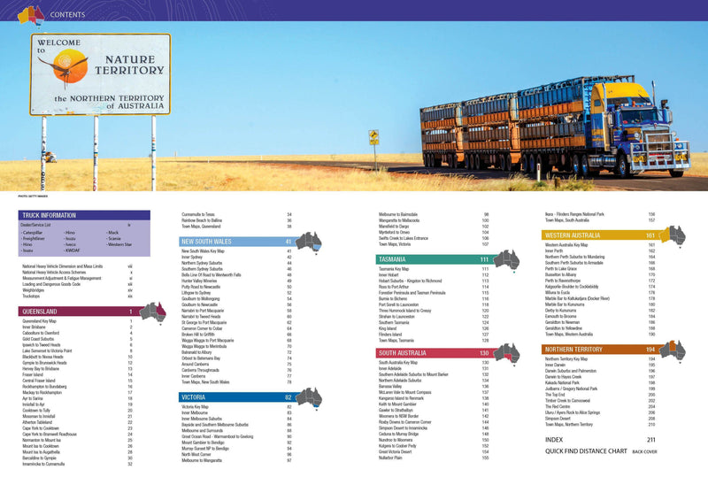 Hema Australia Truckies Atlas Travel Book (7th Edition) - Books
