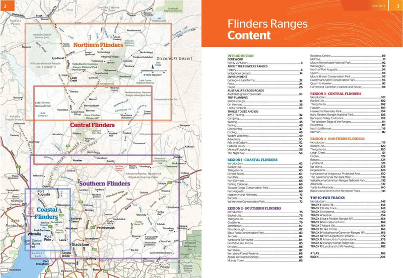 Hema Flinders Ranges Atlas & Travel Guide Book (1st Edition) - Books