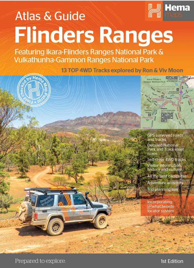 Hema Flinders Ranges Atlas & Travel Guide Book (1st Edition) - Books