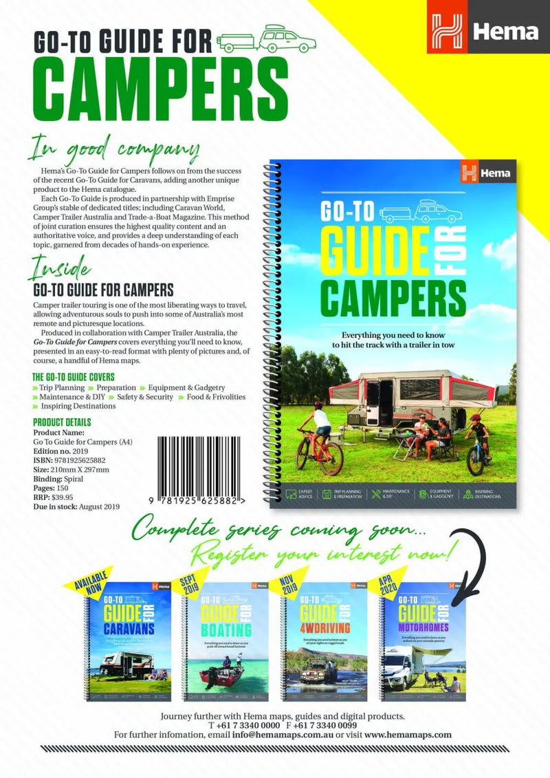 Hema Go-To Guide for Campers (1st Edition) Travel Book - Books