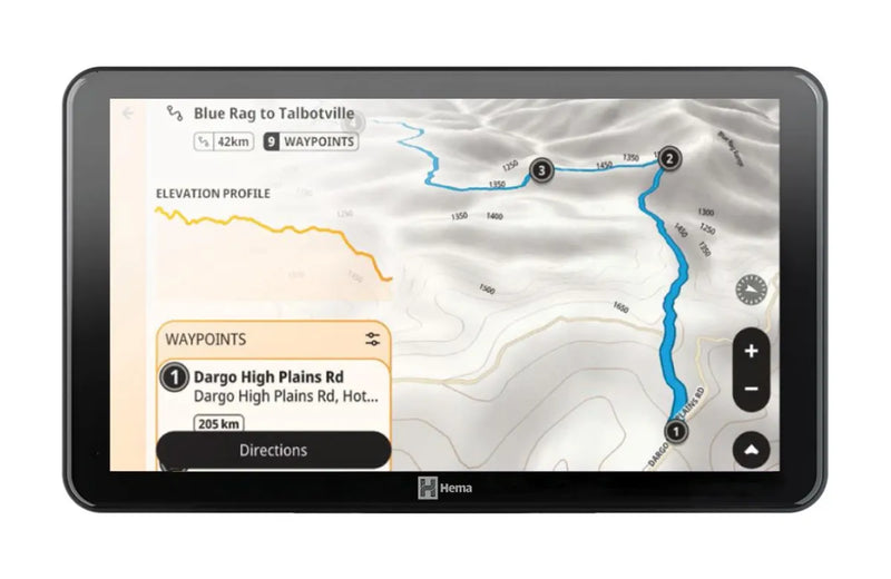Hema HR-1 NAV Smart Navigator with Dual Channel Dash Cams