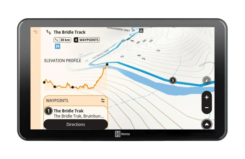 Hema HR-1 NAV Smart Navigator with Dual Channel Dash Cams