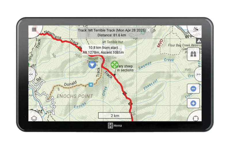 Hema HR-1 NAV Smart Navigator with Dual Channel Dash Cams