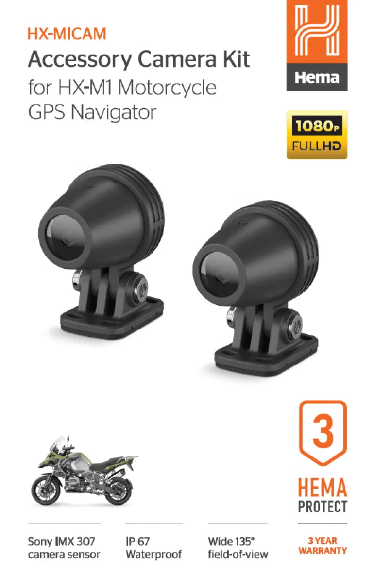 Hema HX-M1 Dual Camera DVR Kit