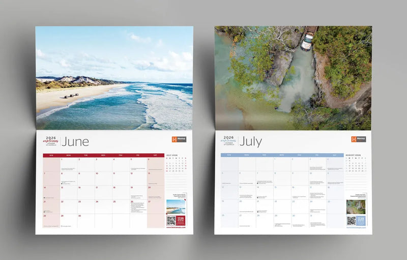Hema Maps Explorer Calendar | 2026