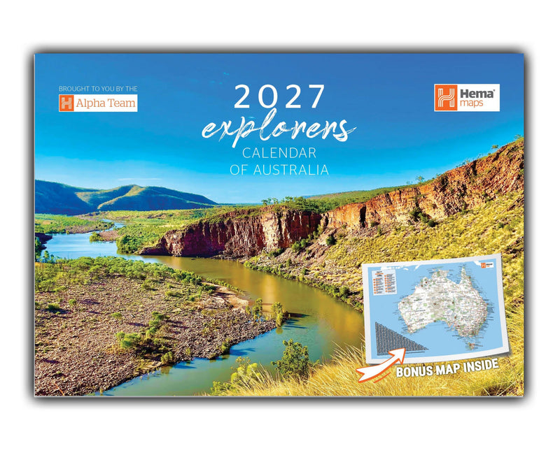 Hema Maps Explorers Calendar of Australia | 2027