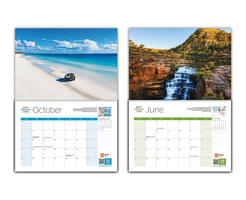 Hema Maps Explorers Calendar of Australia | 2027