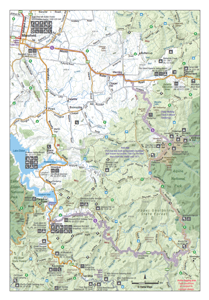 Hema The Victorian High Country Atlas & Guide Book (3rd Edition)