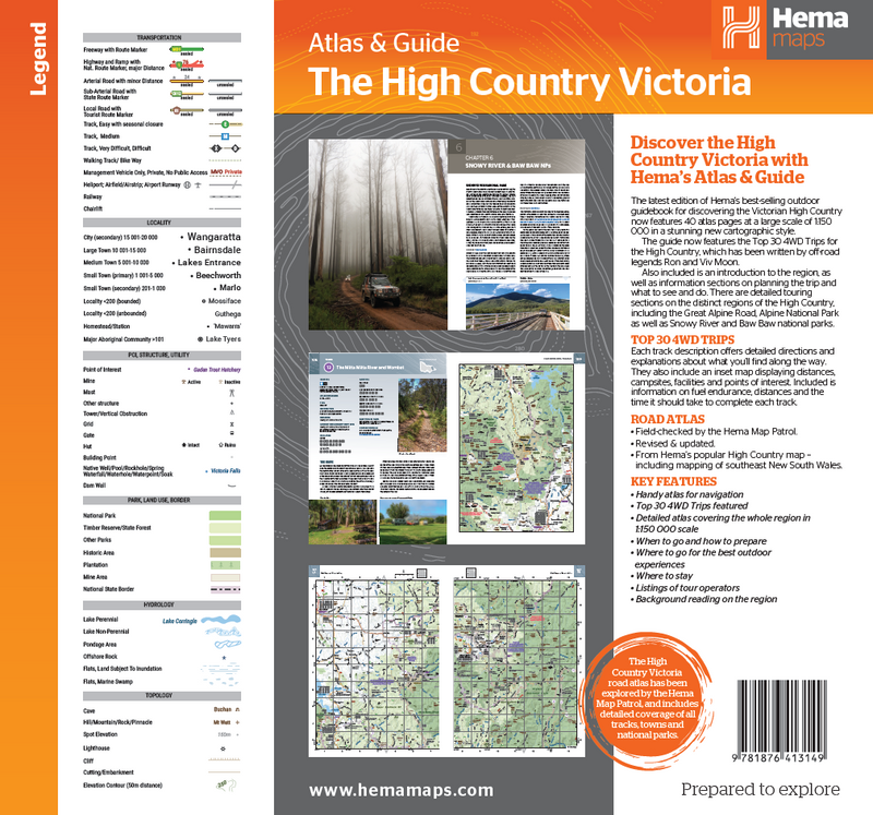 Hema The Victorian High Country Atlas & Guide Book (3rd Edition)