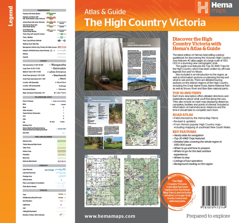 Hema The Victorian High Country Atlas & Guide Book (3rd Edition)