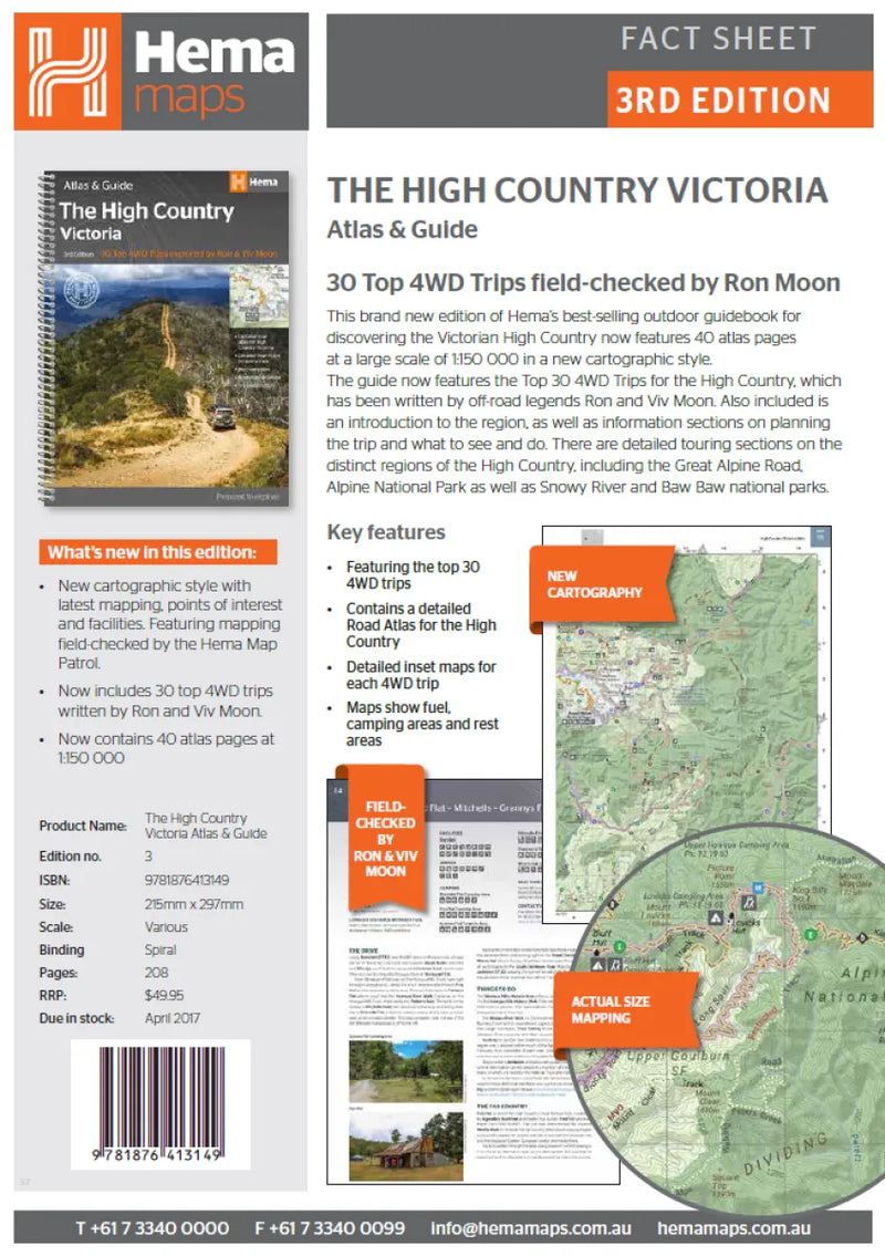 Hema The Victorian High Country Atlas & Guide Book (3rd Edition)