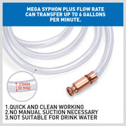 3M Self Priming Siphon Hose Water Jiggler Liquid Transfer Fuel Hose Pump Copper - Tools > Other Tools
