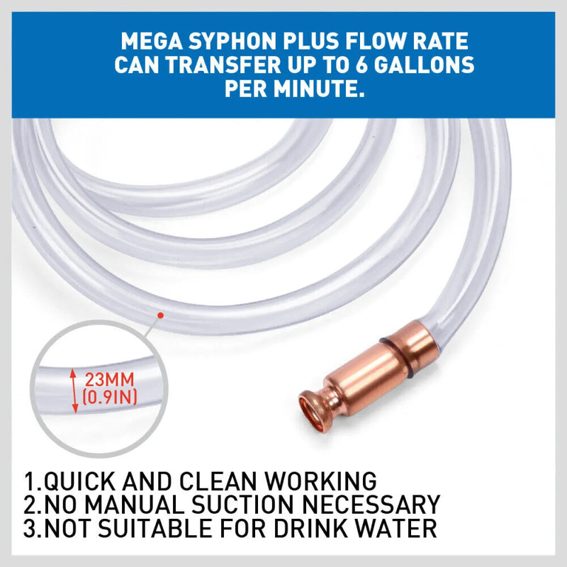3M Self Priming Siphon Hose Water Jiggler Liquid Transfer Fuel Hose Pump Copper - Tools > Other Tools