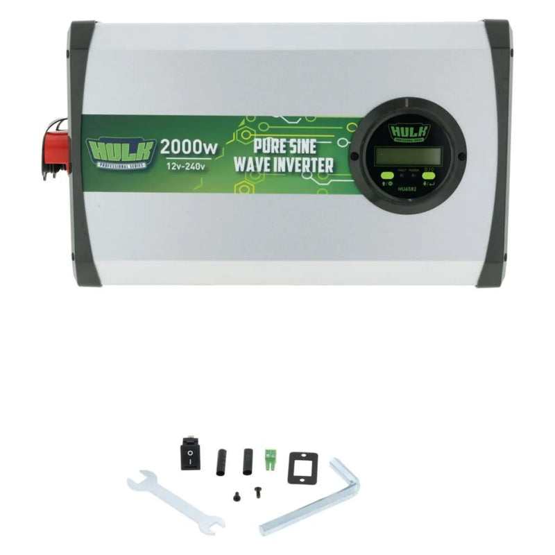 HULK 4X4 2000W Pure Sine Wave Inverter 12V DC to 240V AC
