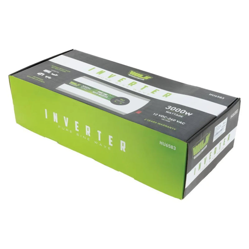 HULK 4X4 3000W Pure Sine Wave Inverter 12V DC to 240V AC