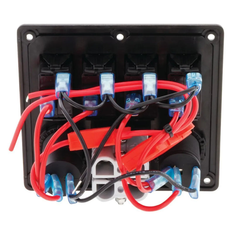 HULK 4X4 4-Way Switch Panel with 50A Plugs Accessory Power Socket | Dual USB