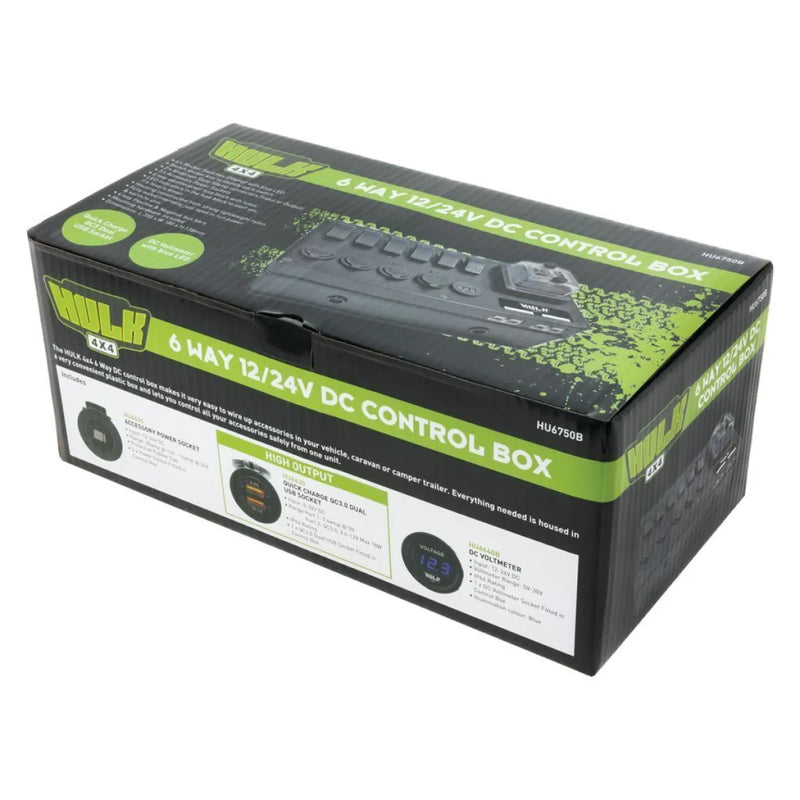 HULK 4x4 6 Way DC Control Box | 12/24V