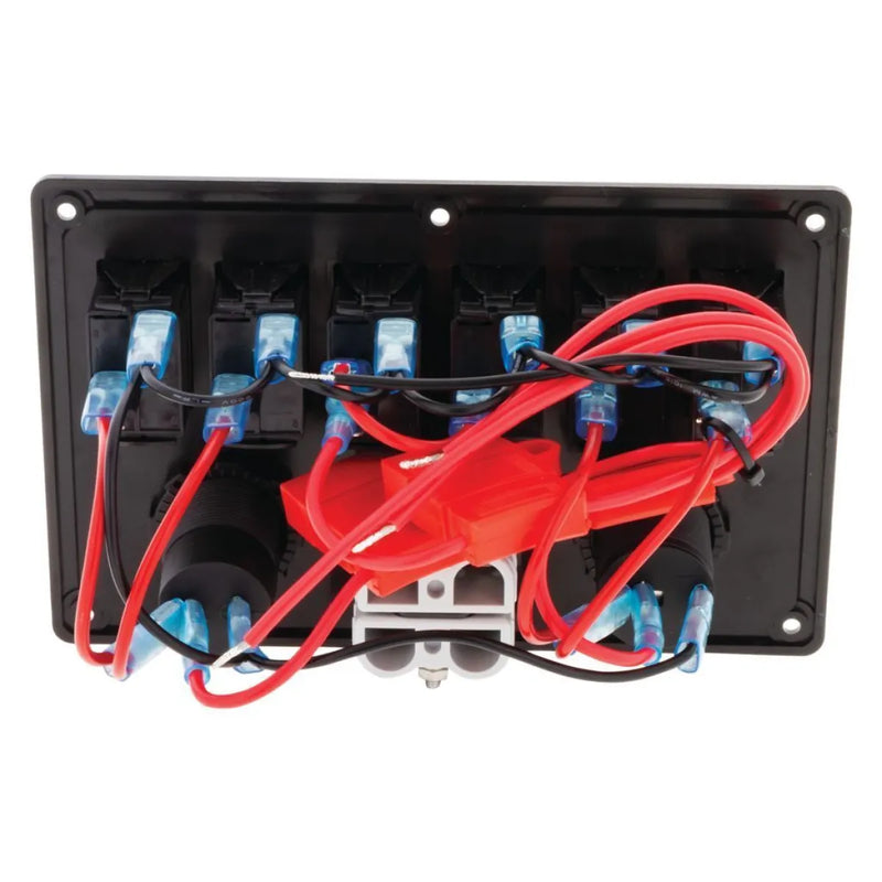HULK 4X4 6-Way Switch Panel with 50A Anderson Plugs | Dual USB