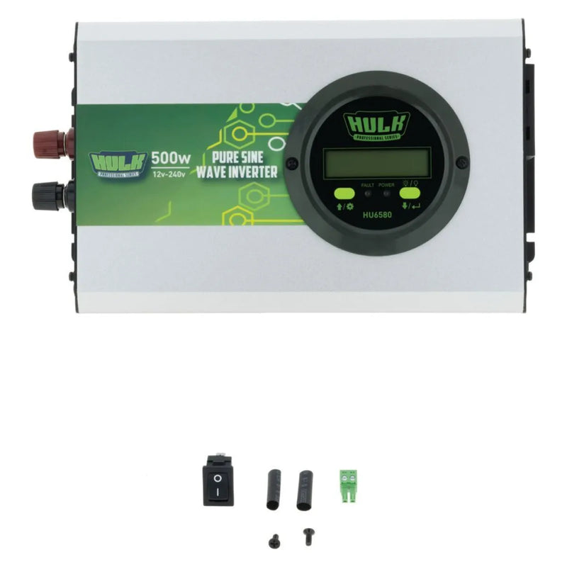 HULK 4X4 Pure Sine Wave Inverter 500W 12V DC to 240V AC