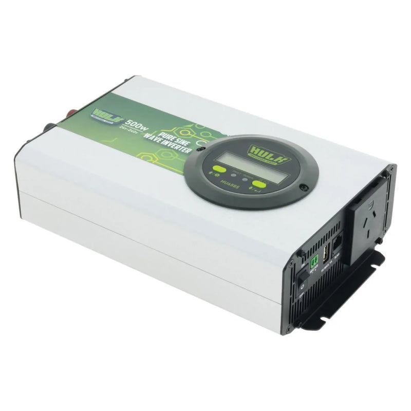 HULK 4X4 Pure Sine Wave Inverter 500W 24V DC to 240V AC True Sine Wave