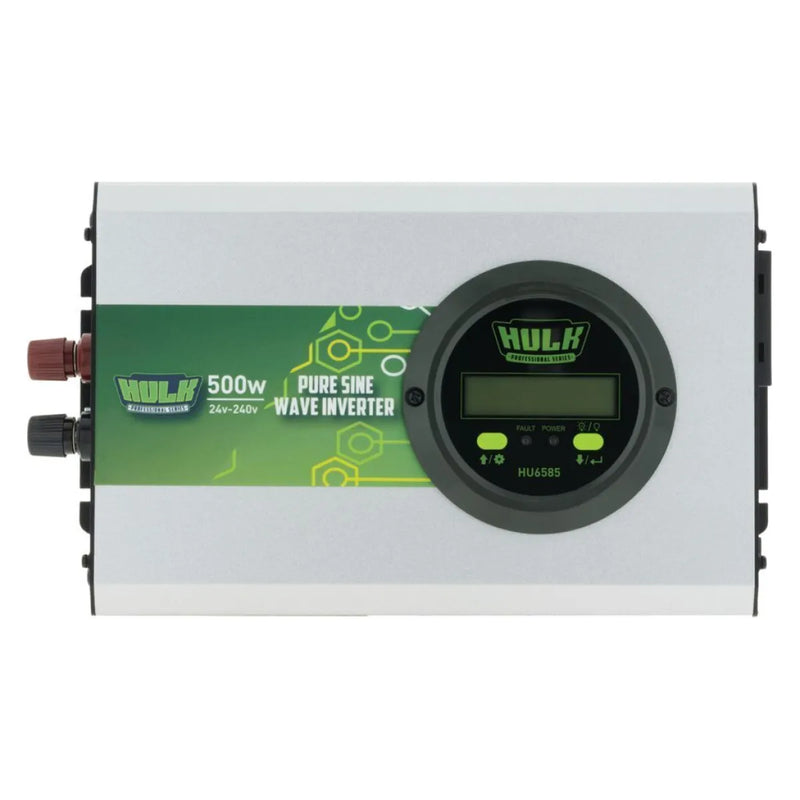 HULK 4X4 Pure Sine Wave Inverter 500W 24V DC to 240V AC True Sine Wave