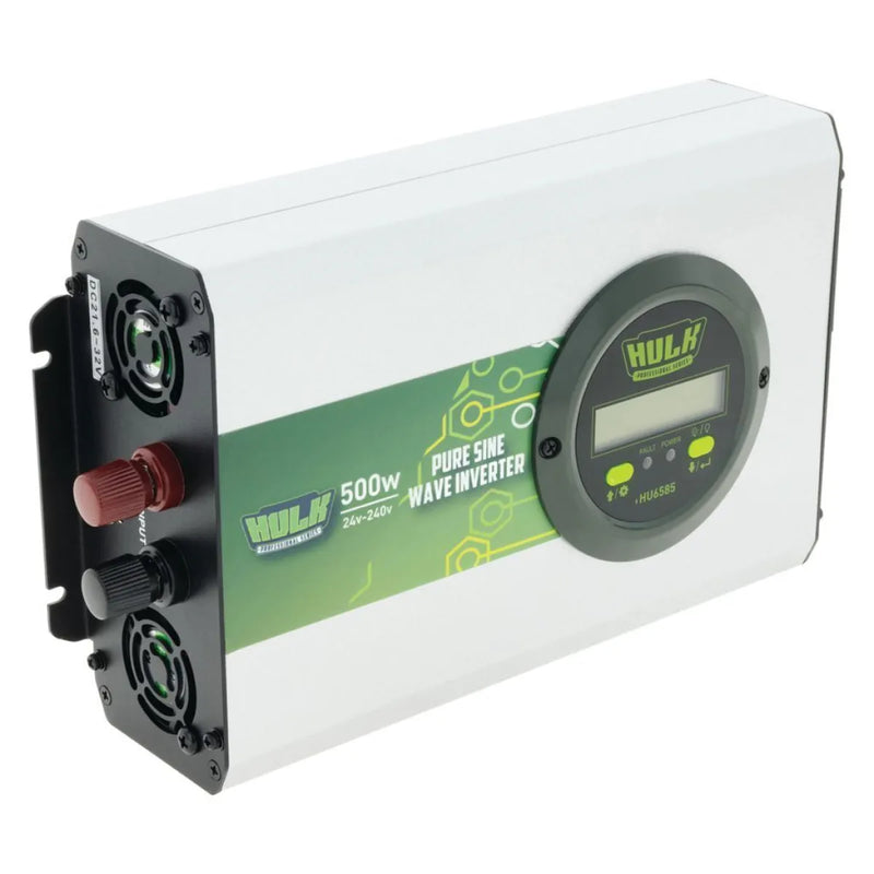 HULK 4X4 Pure Sine Wave Inverter 500W 24V DC to 240V AC True Sine Wave