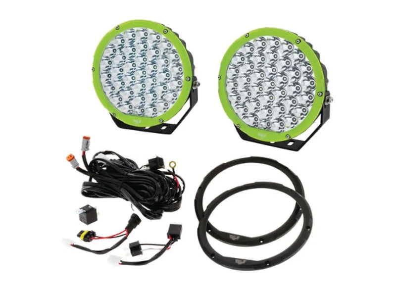 Hulk 9 LED Driving Light Kit with Interchangeable Bezels - Driving Lights