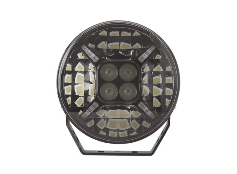 Hulk 9 Round LED Driving Lamp | Black/Chrome - Driving Lights