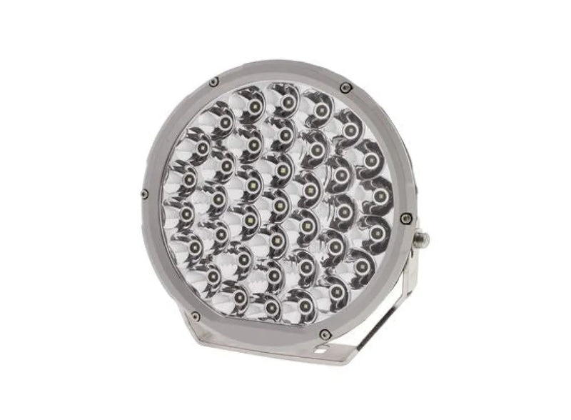 Hulk 9 Round LED Driving Lamp | Silver Bezel - Driving Lights
