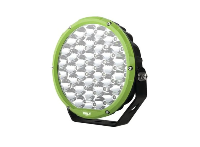 Hulk 9 LED Driving Lamp | Black /Green Bezel - Green Bezel - Driving Lights