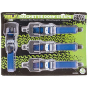Hulk Heavy Duty Ratchet Tie Down Straps | Pack of 4 - Tie Down Straps