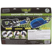Hulk Heavy Duty Ratchet Tie Down Straps | Pack of 4 - Tie Down Straps