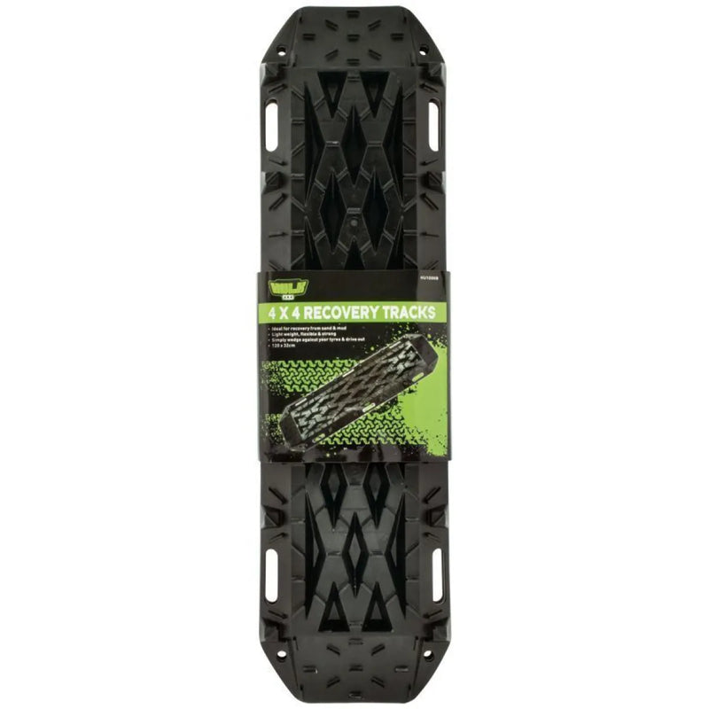 Hulk Nylon Recovery Tracks | 2-Piece | Black/Green