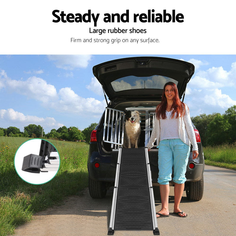 i.Pet Portable Adjustable Vehicle Dog Ramp