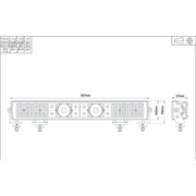 Ignite 20 Dual Row Laser LED Driving Lamp Lightbar | Combo Beam | 507MM - Light Bars