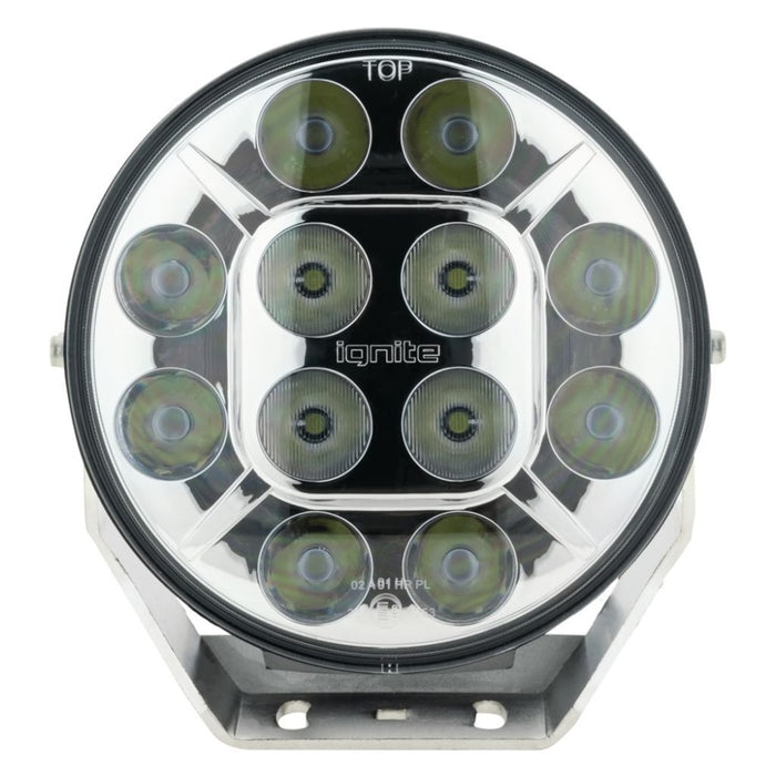 Ignite 7 Round Driving Light | Flood/Spot Beam | Chrome Face - Driving Lights