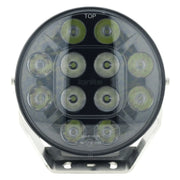 Ignite 7 Round LED Driving Light | Flood/Spot Beam | Black Fascia - Driving Lights