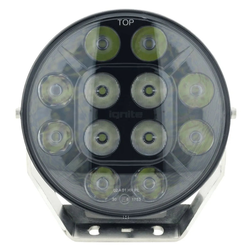 Ignite 7 Round LED Driving Light | Flood/Spot Beam | Black Fascia - Driving Lights