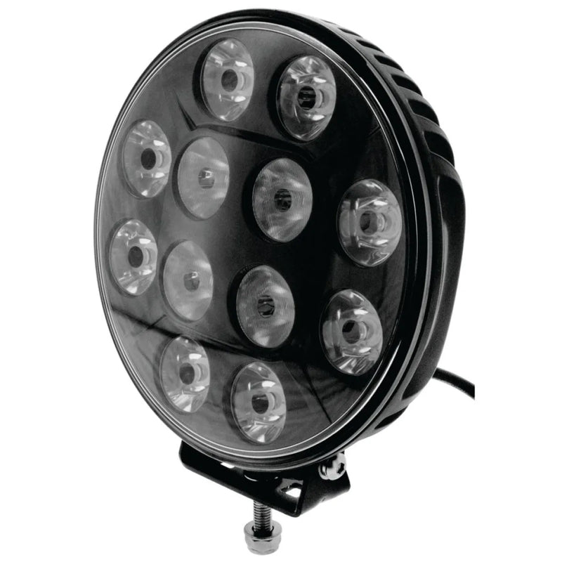 Ignite 7 Round LED Driving Light | Flood/Spot Beam | Black Fascia - Driving Lights