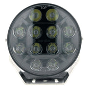 Ignite 7 Round LED Driving Light | Spot Beam | Black Face - Driving Lights