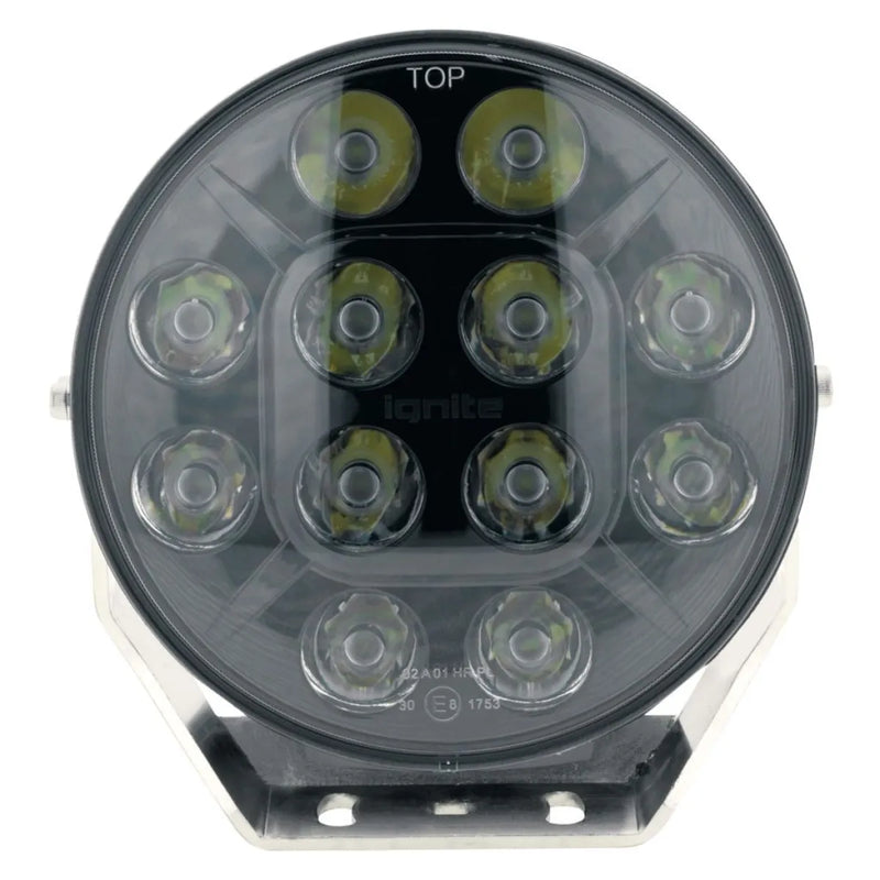 Ignite 7 Round LED Driving Light | Spot Beam | Black Face - Driving Lights