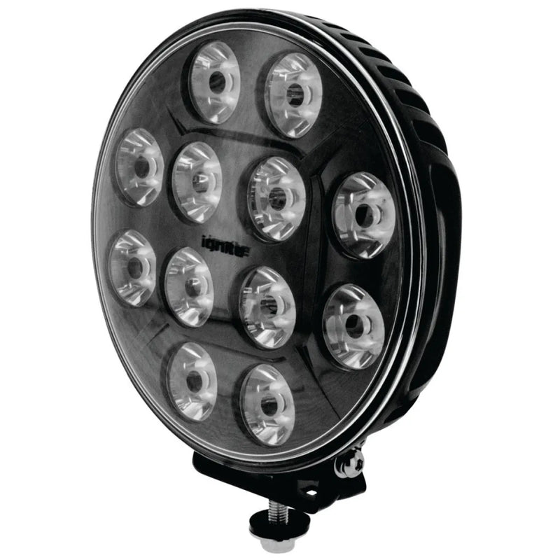 Ignite 7 Round LED Driving Light | Spot Beam | Black Face - Driving Lights