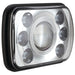 Ignite 7x5 Rectangle LED Headlight | Black or Chrome Face - Chrome - Headlight