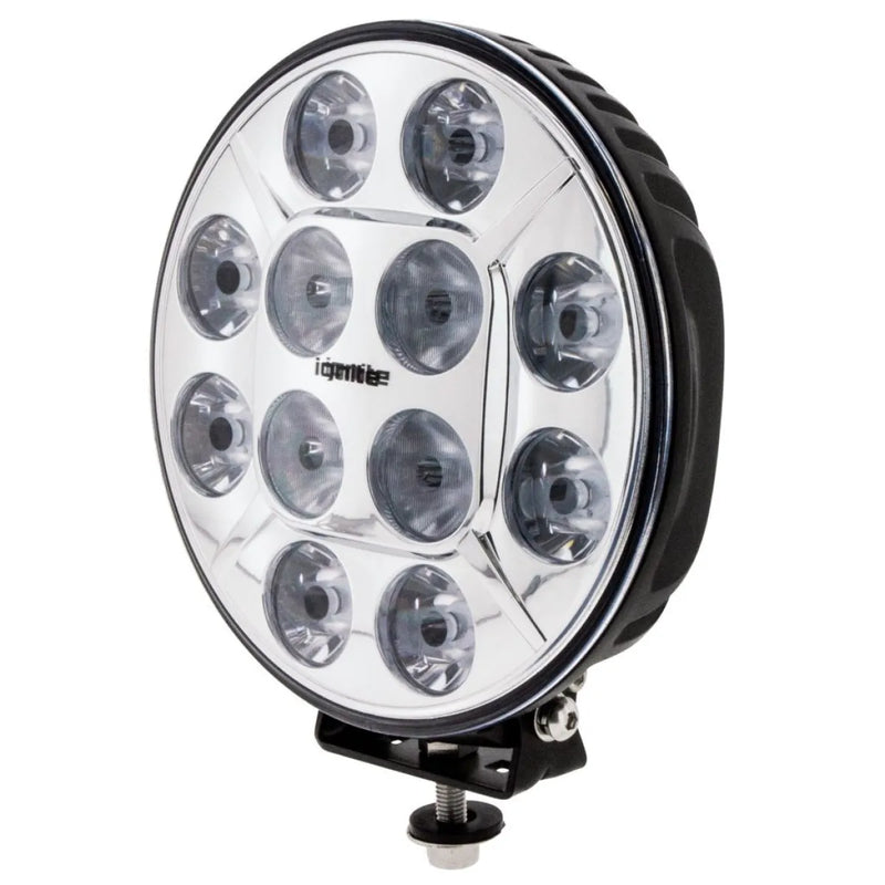 Ignite 9 Round LED Driving Lamp | Flood/Spot Beam | Chrome Face - Driving Lights