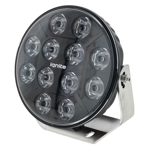 Ignite 9 Round LED Driving Light | Spot Beam | Black Face - Driving Lights