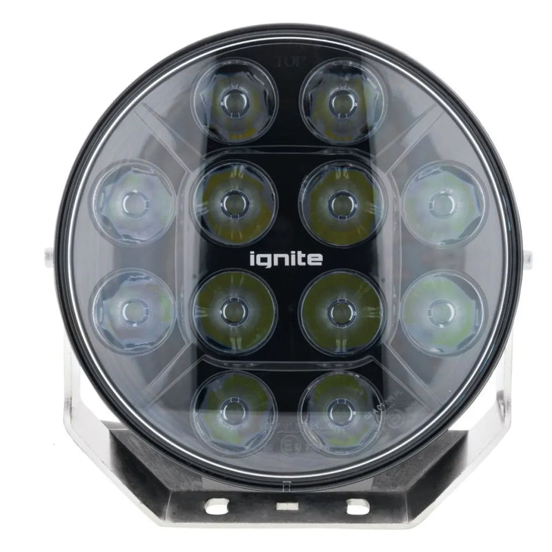 Ignite 9 Round LED Driving Light | Spot Beam | Black Face - Driving Lights